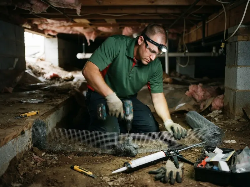 Targeted Crawlspace Rodent Exclusion in Cary, NC